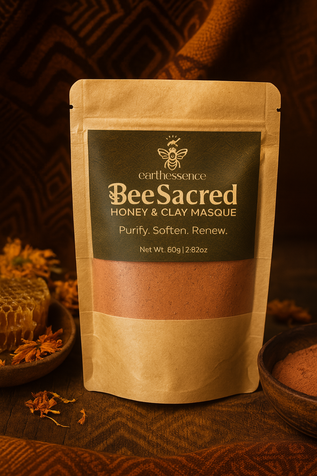 Bee Sacred Honey and Clay Masque