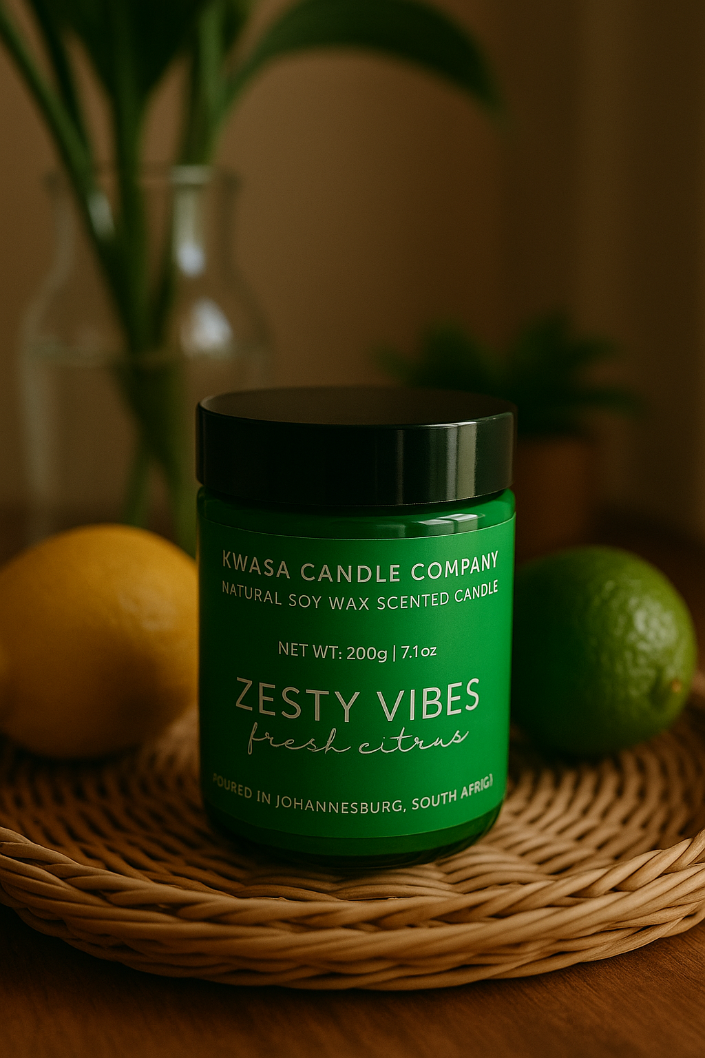Kwasa! Natural Soy Wax Scented Candle