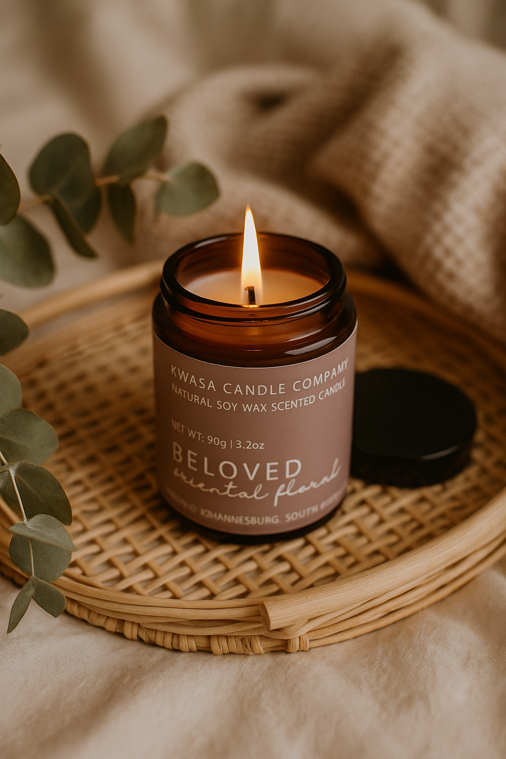 Kwasa! Natural Soy Wax Scented Candle