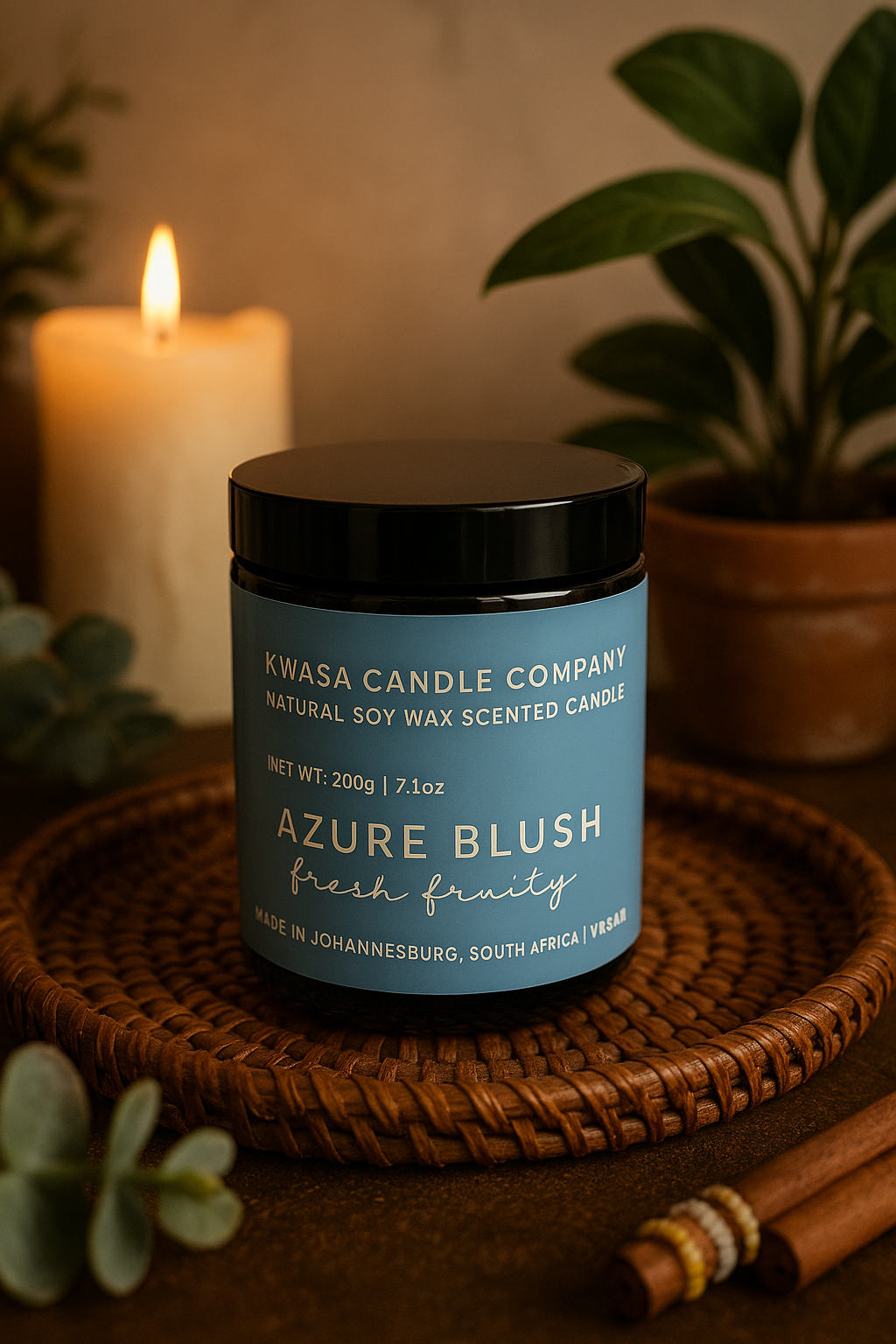 Kwasa! Natural Soy Wax Scented Candle