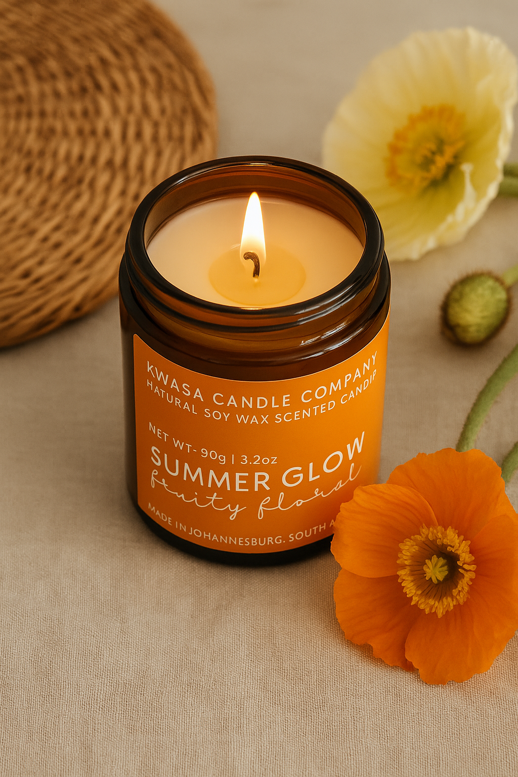 Kwasa! Natural Soy Wax Scented Candle